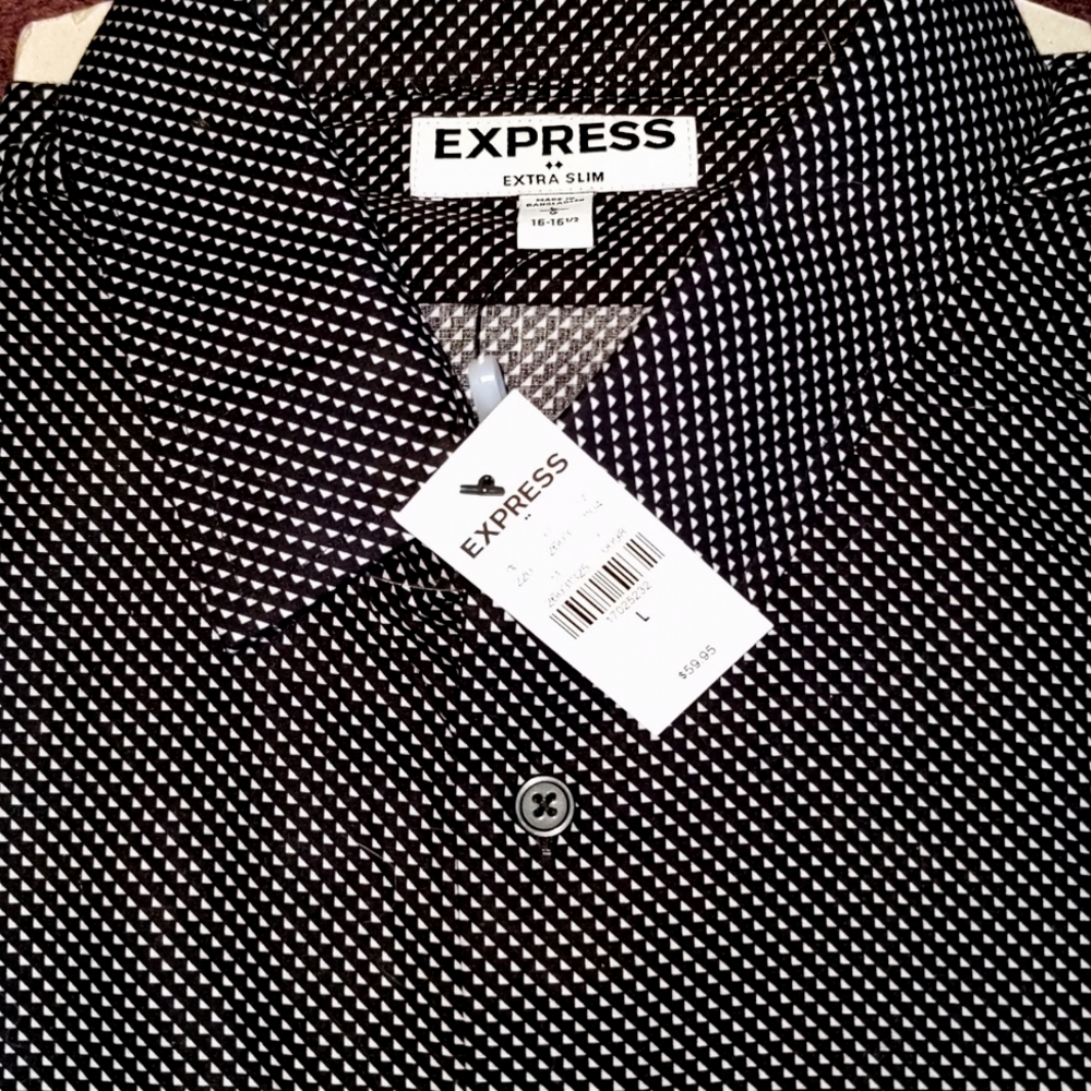 Extra slim pattern dress shirt
